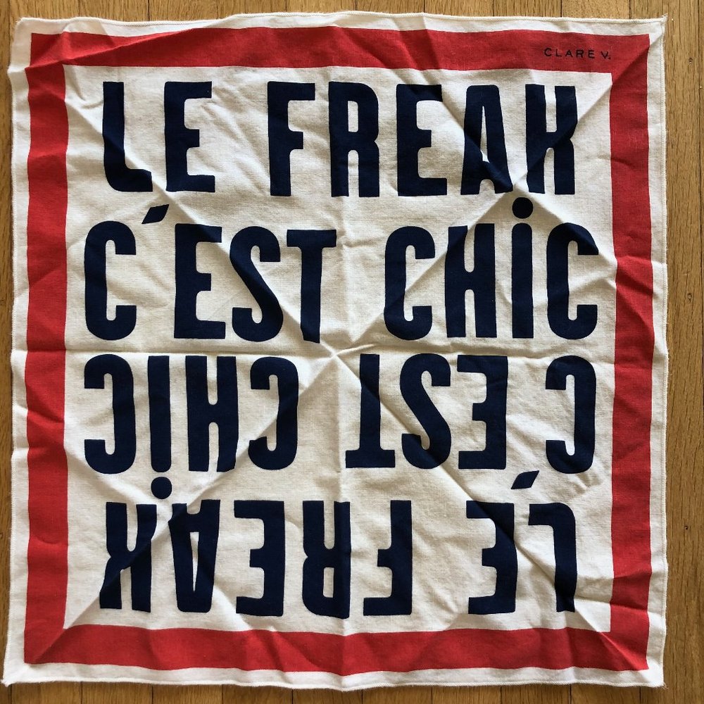 Clare V. cream bandana / scarf